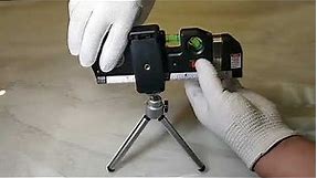 4 in 1 Multipurpose Laser Level Horizon Vertical Adjustable Standard Measuring Tape Tool
