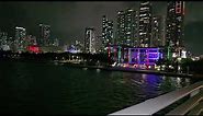Beautiful Night View of Downtown Miami - Florida 4K HDR Scenic Travel - South Beach - Miami Beach