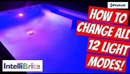 INTELLIBRITE 5G LED COLOR-CHANGING POOL LIGHT - CHANGING ALL 12 COLOR MODES - HOW TO
