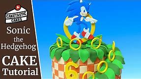 Sonic Cake Tutorial - How to Make a Sonic The Hedgehog Cake - Cake Decorating Video by Caketastic