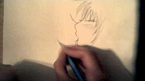 How to draw anime people kissing STEP BY STEP for beginners!