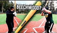 Hitting with EUROPEAN BEECHWOOD?! 'Mine Bats' Wood Baseball Bat Review