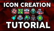 Geometry Dash- MAKE YOUR OWN ICONS! (Tutorial)