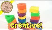 Fisher-Price Vintage Creative Coaster Color Blocks Set