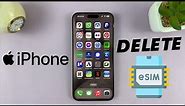 How To Remove eSIM On iPhone | Delete eSIM On iPhone