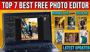 Top 7 Best Free Photo Editing Software for PC/Laptop [2024] - Beginner to Advanced⚡[Latest Updates]🤯