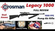 Crosman's Legacy 1000 (Full Review) "1000 FPS" Pump Air Rifle (DUAL AMMO)