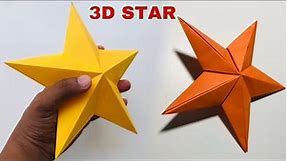 Do This, To make PERFECT 3D Star the EASIEST Way | Paper Star | Paper Craft