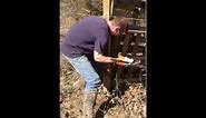 How to use a barbed wire stretcher for barbed wire fence