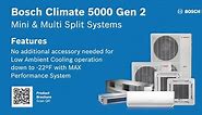 Bosch 48,000 BTU 4 Ton Ductless Mini Split Air Conditioner and Heat Pump 230-Volt/60Hz (Outdoor Unit Only) 8733942706