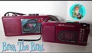 80's cassette players mini boomboxes Soundesign Color tunes and Sanyo