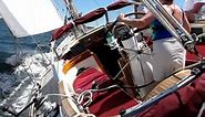Najad 390 sailing in Narragansett bay