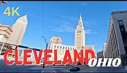 Downtown Cleveland, Ohio Skyline City Tour 4K