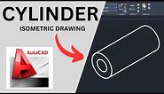 How to Draw a CYLINDER (Isometric 2D) - AutoCAD