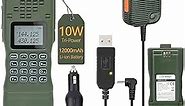 Baofeng AR-152 10W Ham Radio Powerful Military Grade Tactical Long Range Walkie Talkie with Speaker Mic, Car Charger and More 12000mAh Battery Portable Tactical Two Way Radio Full Set
