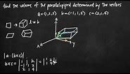 Volume of the parallelepiped determined by vectors (KristaKingMath)