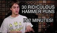 30 RIDICULOUS Hammer Puns in LESS THAN 2 MINUTES! | ColorfulPockets