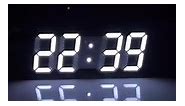 🔥3D LED Digital Clock Electronic Table Clock Alarm Clock Wall Glowing Hanging Clocks🔥 Details: ✅Color: white,pink,blue ✅size: 21.5*4.5*9.8 cm ✅Time function: it displays hour, minute, and it can change in 12/24 hour system. ✅Date function: it displays day, month and year (from 2000 to 2099). ✅Alarm function: you can toggle the switch to select the alarm and set the daily alarm. ✅Temperature function: it can display and change the ℉/℃. The normal measurement range is 0~50℃ (32~122℉). ✅Mode sele