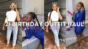 Birthday Outfit Try-on Haul - 21st Birthday Outfit Ideas | Fashion Nova, Shein, Amazon, etc|