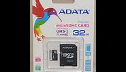 ADATA 32GB Class10 MicroSD Card review