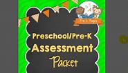 Preschool Assessment Forms