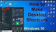 How to Create Shortcuts on Windows Desktop - Easy