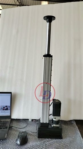 Servo electric cylinder with servo motor and flange head