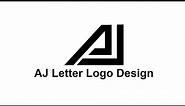Minimalist Logo | AJ Letter Logo Design | Illustrator Tutorial | Shakil Ahmed| SR Graphics Point BD|