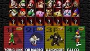 Smash 64 with 16 Characters and 42 Stages(Real N64 Capture)