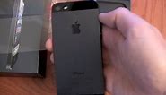 Black iPhone 5 unboxing and hands on