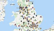 Groundhopper Soccer Guides | Groundhopper Guides Map of the 2023-24 English Football Clubs