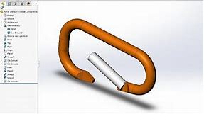 Spring Snap Hook Design | Solidworks Hook Design | Solidworks 2020 tutorial for beginners