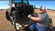 How to Load and Tie Down Side by Side UTV on a Trailer