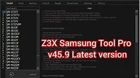 Z3X Samsung T00l Pro v45.9 Latest version