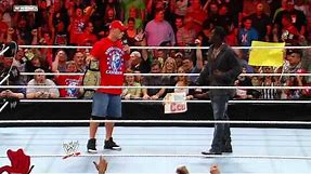 John Cena comes to the rescue of a WWE fan after R-Truth picks on them
