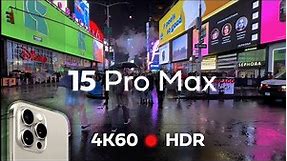 iPhone 15 Pro Max ● 4K60 HDR Video TEST (unedited)