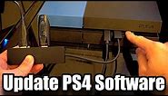 How to UPDATE PS4 SYSTEM SOFTWARE using a USB Flash Drive (Best Method)