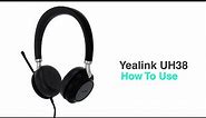 Yealink UH38 Premium USB Headset How To Use