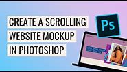 How to Create a SCROLLING Website Mockup in Photoshop for Instagram