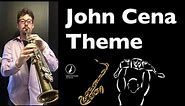 How to Play John Cena Theme Horn Part on Saxophone