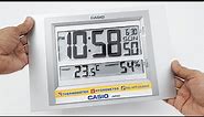 CASIO Digital Wall Clock - Temp & Humidity