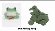Unleash laughter with this scroll saw wooden frog toy