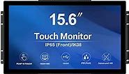 15.6 Inch 10 Points Open Frame Touch Display, Industrial PCAP Touchscreen Monitor, VGA+HDMI+DVI Port - 16:9