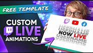 How To Make CUSTOM LIVE Animations For Your Twitch Stream!