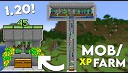 Minecraft: EASY MOB XP FARM TUTORIAL! 1.20 (Without Mob Spawner)