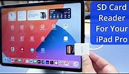 How To Play Camera Video & Picture Files From An SD Card On Your iPad Pro - USB-C To SD Card Reader