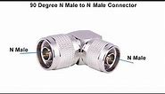 N Type Male to Male Right Angle Adapters Connectors N to Coax Coaxial Cable Adapter