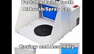 Portable Hobby Airbrush Paint Spray Booth Review 31SPB001-E420