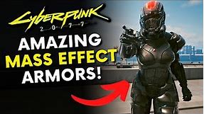 Cyberpunk 2077 - Amazing Mass Effect Armors!! - Andromeda Pathfinder and N7 Armors Mod!