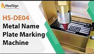 How to Mark Metal Tags By HeatSign Nameplate Engraving Machine?